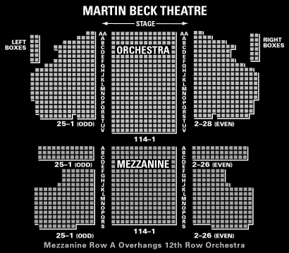 Neil Simon Theater Seating Chart